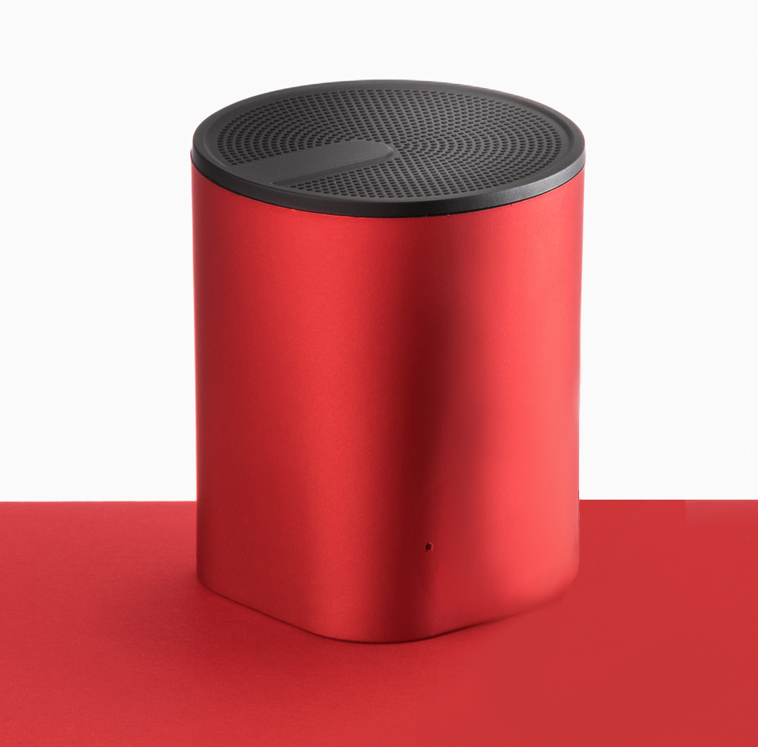 Red Colour Sound Compact Speaker 1
